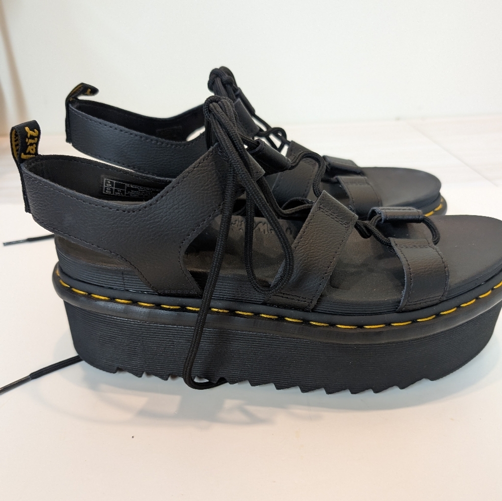 Dr Martens Black Platform Sandals